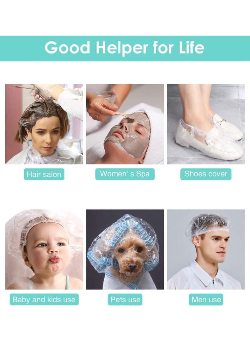 مجموعة قبعات استحمام للاستعمال مرة واحدة – 50 قطعة – باللون الأبيض - Image 4